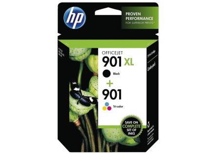 TINTA HP PACK 901XL NEGRA Y 901 TRICOLOR