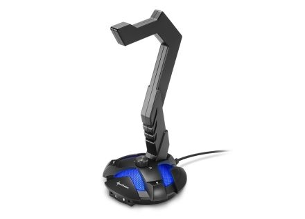 SOPORTE AURICULARES SHARKOON X-REST 7.1 NEGRO