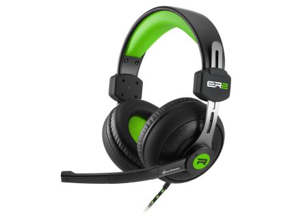 AURICULARES GAMING SHARKOON RUSH ER2 VERDE MICROFONO ALAMBRICO