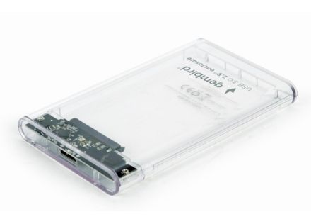 CARCASA DISCO DURO GEMBIRD SATA USB 3.0 2,5" TRANSPARENTE