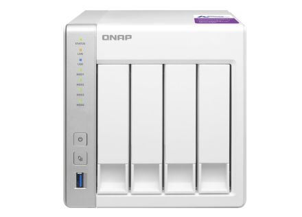 NAS QNAP TS-431P 4 BAHIAS 1,7 GHZ BLANCO