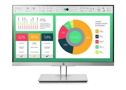 MONITOR HP ELITEDISPLAY E223 21,5" IPS FHD 5MS VGA HDMI DP 3XUSB3 PLATA REG PIV