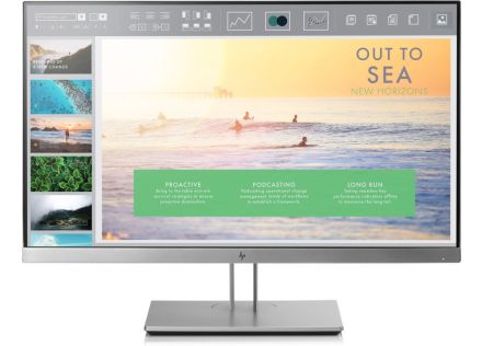 MONITOR HP ELITEDISPLAY E233 23" IPS FHD 5MS VGA HDMI DP USB3.0 PLATA REG PIV