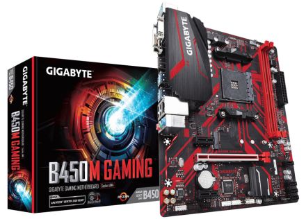 PLACA BASE GIGABYTE B450M GAMING AM4 MATX 2XDDR4