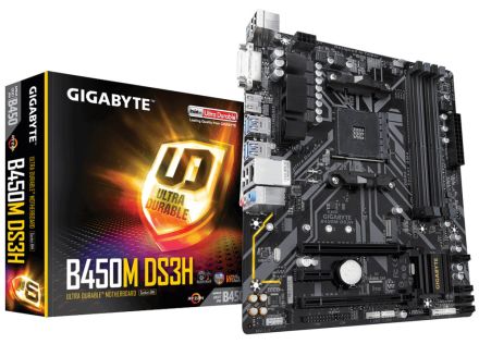 PLACA BASE GIGABYTE B450M DS3H AM4 MATX 4XDDR4