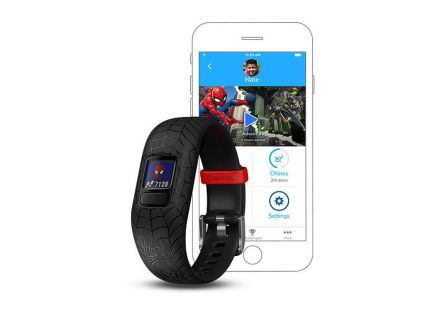 PULSERA DE ACTIVIDAD GARMIN VIVOFIT JR2 SPIDER-MAN NEGRA