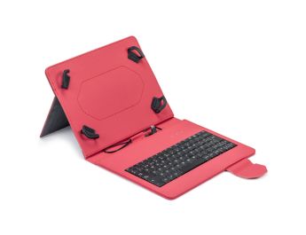 FUNDA TABLET MAILLON URBAN KEYBOARD USB 9.7"-10.2" ROJO