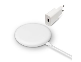 CARGADOR INALAMBRICO CARGA RAPIDA QC XIAOMI MI WIRELESS UNIVERSAL CHARGER 20W BL