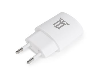 CARGADOR USB MAILLON PARED BASIC 2,1A BLANCO 1 CONECTOR