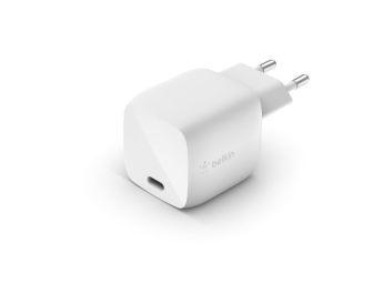 ADAPTADOR DE CORRIENTE BELKIN BOOSTCHARGE BLANCO 1x TIPO C 30W CARGA RAPIDA