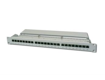 PATCH PANEL DIGITUS CAT6 CLASE E SIN APANTALLAR 12PUERTOS RJ45 1U RACK NEGRO