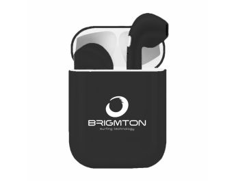 AURICULARES BRIGMTON CON BASE DE CARGA NEGRO BLUETOOTH