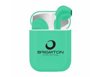 AURICULAR BRIGMTON CON BASE DE CARGA AZUL BLUETOOTH