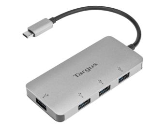 ADAPTADOR TARGUS USB-C A 4xUSB 3.0 PLATA