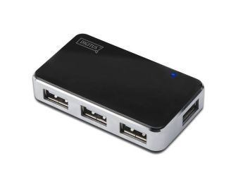 HUB DIGITUS USB 2.0 4 PUERTOS 4X USB A/H 1X USB B MINI/H