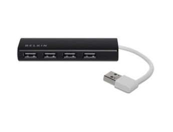 HUB BELKIN 4x USB 2.0 SLIM NEGRO