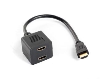 ADAPTADOR LANBERG HDMI MACHO/HDMI HEMBRA X2 SPLITTER 20CM