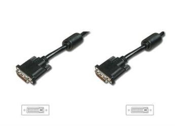 CABLE DIGITUS VIDEO DVI (24+1) 2X FERRITA M/M 3M DVI-D DUAL LINK SW