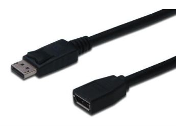 CABLE DIGITUS VIDEO DISPLAYPORT DP M/F 2M W/INTERLOCK 1.2 SW