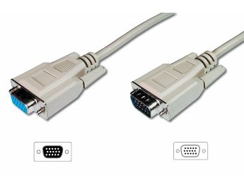 CABLE DIGITUS VIDEO ALARGADOR VGA HD15 M/F 1.8m 3CF/4C be