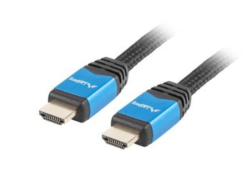 CABLE HDMI LANBERG MACHO/MACHO V2.0 CU 4K PREMIUM 3M NEGRO