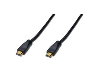 CABLE DIGITUS VIDEO HDMI ALTA VELOCIDAD TIPO A M/AMP M/M 20M FullHD GOLD NEGRO