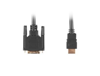 CABLE HDMI LANBERG MACHO/DVI-D 18+1 MACHO SINGLE LINK 0.5M NEGRO