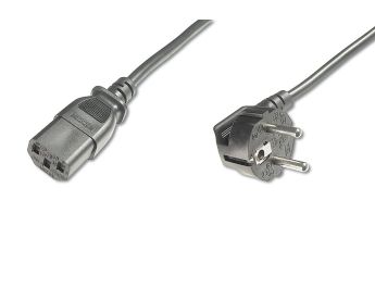 CABLE ALIMENTACION DIGITUS CEE 7/7 (TIPO F) - C13 M/H 0,75m H05VV-F3G 0,75mm