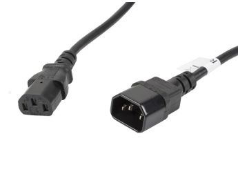 CABLE ALARGADOR LANBERG ALIMENTACION CPU IEC320 C13 H/IEC320 C14 M VDE 5M