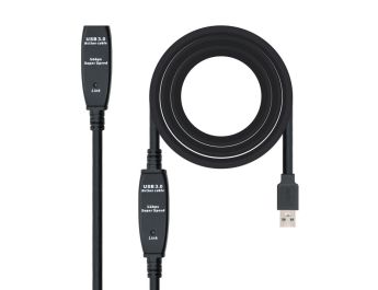 CABLE USB 3.0 NANOCABLE PROLONGADOR, C/A A/M-A/H 15M