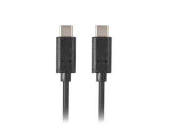 CABLE 2.0 LANBERG USB C MACHO/USB C MACHO 0.5M NEGRO