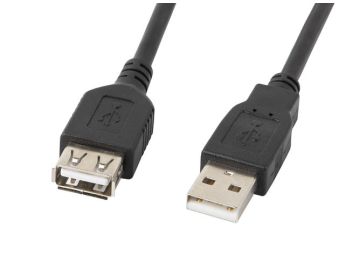 CABLE ALARGADOR LANBERG USB 2.0 MACHO HEMBRA 0.7M NEGRO