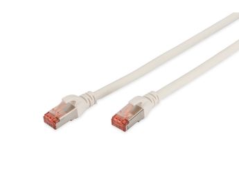 CABLE DIGITUS S-FTP CAT 6 Cu LSZH AWG 27/7 LENGHT 0.25M 10 PCS BLANCO