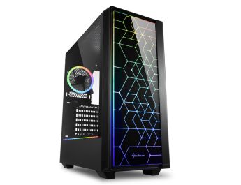 CAJA SHARKOON LIT 100 ATX 2XUSB3.0 RGB SIN FUENTE NEGRO