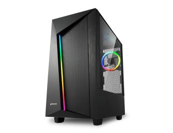 CAJA ATX SHARKOON REV100 2XUSB3.0 RGB SIN FUENTE NEGRO