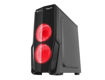 CAJA GAMING GENESIS TITAN 800 ATX 2XUSB 3.0 2XUSB 2.0 S/F CON VENTANA ROJA