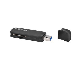 LECTOR DE TARJETAS NATEC SCARAB SD MICRO SD USB 3.0 NEGRO