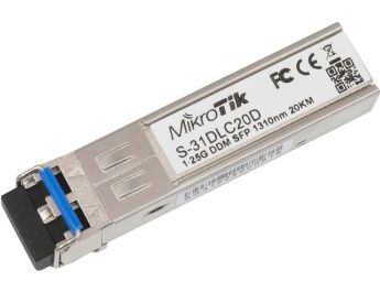 MODULO SFP MIKROTIK MONOMODO DUAL LC 20KM