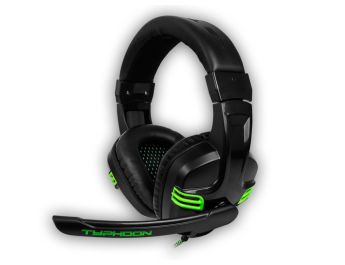 AURICULARES GAMING BG TYPHOON NEGRO MICROFONO ALAMBRICO