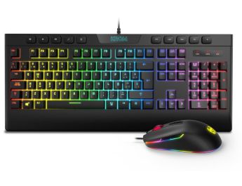 PACK KROM RGB TECLADO MEMBRANA Y RATON KALYOS