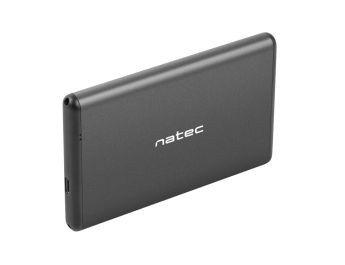 CAJA EXTERNA NATEC RHINO-C DISCO DURO 2,5" USB C SATA NEGRA