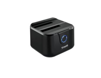 DOCK TOOQ TQDS-802B 2xSATA 2,5"/3,5" USB 3.0, CLONE OTB NEGRO