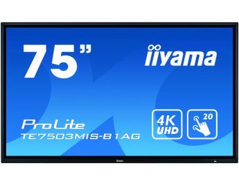 MONITOR IIYAMA TACTIL 74,5"  4K INFRARROJO FULLHD USB RS232 VGA HDMI ETHERNET