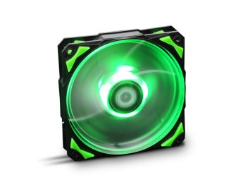 VENTILADOR CAJA NOX HUMMER H-FAN LED 120MM NEGRO LED VERDE