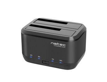 DOCKING STATION NATEC KANGAROO DUAL USB 3.0 SATA NEGRA