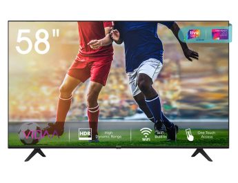 TV HISENSE 58A7100F 58" UHD 4K SLIM SMART VIDAA WIFI METAL HDMI USB MHOTEL ALEXA